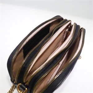 Gu.cci GG Marmont Mini Chain Bag Black Leather 546581