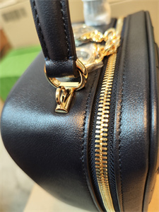 Gu.cci Blondie Top Handle Bag Black Leather 744434