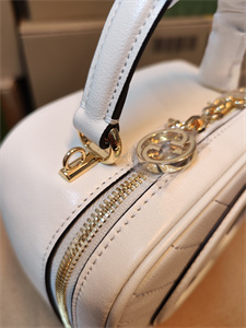 Gu.cci Blondie Top Handle Bag White Leather 744434