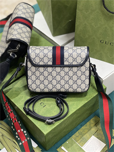 Gu.cci Ophidia GG Small Shoulder Bag GG Supreme Canvas 722117