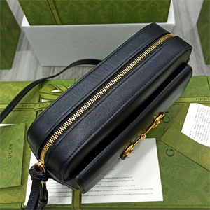 Gu.cci Horsebit 1955 Small Shoulder Bag Black leather 645454