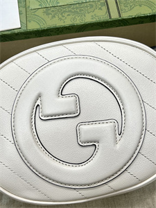 Gu.cci Blondie Mini Shoulder Bag White Leather 760175