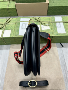 Gu.cci Blondie Medium Top Handle Bag Black Leather 721172