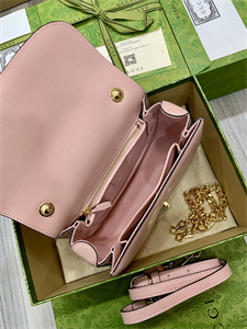 Gu.cci Blondie Small Top Handle Bag Pink Leather 735101
