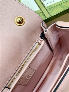 Gu.cci Blondie Small Top Handle Bag Pink Leather 735101