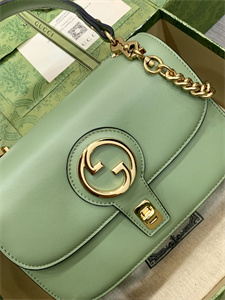 Gu.cci Blondie Small Top Handle Bag Light Green Leather 735101