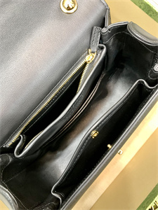 Gu.cci Blondie Small Top Handle Bag Black Leather 735101