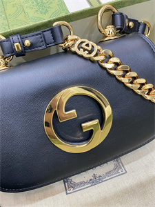 Gu.cci Blondie Mini Shoulder Bag Black Leather 724645