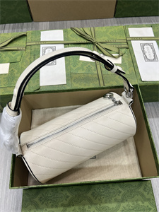 Gu.cci Blondie Small Shoulder Bag White Leather 760169