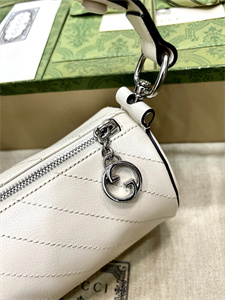 Gu.cci Blondie Mini Shoulder Bag White Leather 760170