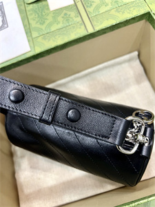 Gu.cci Blondie Mini Shoulder Bag Black Leather 760170