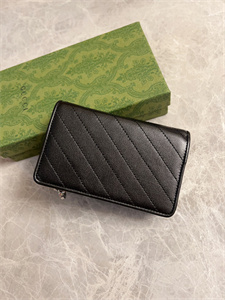 Gu.cci Blondie Wallet Black Leather 760336