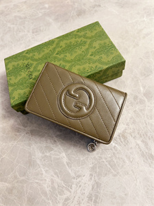 Gu.cci Blondie Wallet Dark Grey Leather 760336