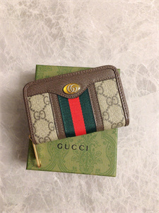 Gu.cci Ophidia Zipper Coin Purse GG Supreme Canvas 597613