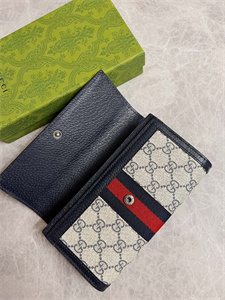 Gu.cci Ophidia Continental Wallet GG Supreme Canvas 523153