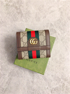 Gu.cci Ophidia Tri-Fold Wallet GG Supreme Canvas 523174