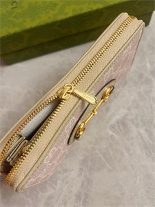 Gu.cci Horsebit 1955 Zip Around Wallet GG Supreme Canvas 621889