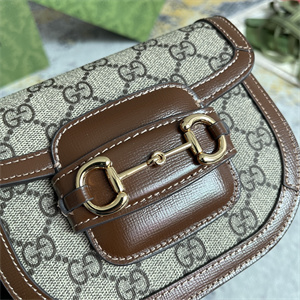 Gu.cci Horsebit 1955 Rounded Belt Bag Supreme Canvas 760198