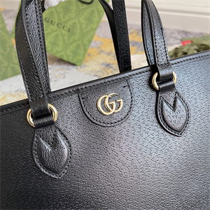 Gu.cci Ophidia Mini Tote Bag Black Leather 765043
