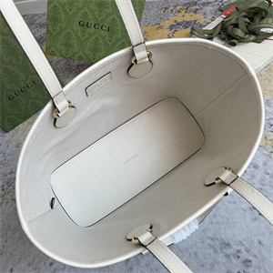 Gu.cci Ophidia Mini Tote Bag White Leather 765043