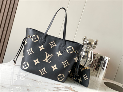 L.V Neverful MM Monogram Empreinte Black/Beige M58907