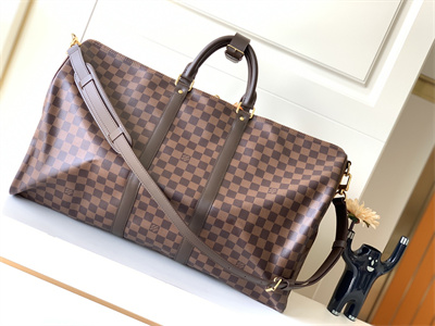 L.V Keepall Bandoulière 55 Damier Ebene N41413