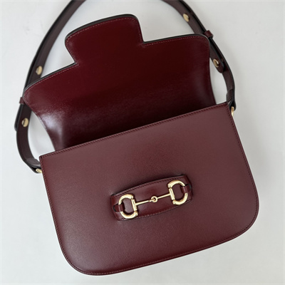 Gucci Horsebit 1955 Shoulder Bag Burgundy Leather 602204