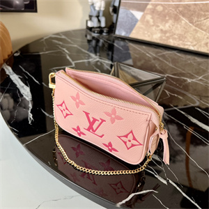 L.V Mini Pochette Accessories Monogram Empreinte Pink M80501