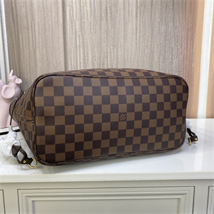 L.V Neverful MM Damier Ebene Inside Pink N41603