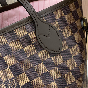 L.V Neverful MM Damier Ebene Inside Pink N41603