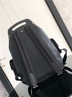Di.or Maxi Gallop  Backpack Grained Calfskin Black
