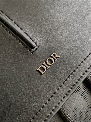 Dior Backpack Black Oblique Calfskin