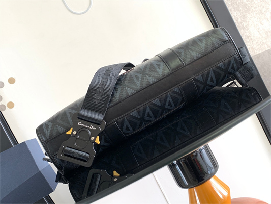 Di.or Lingot Briefcase Black CD diamond Canvas And Smooth Calfskin