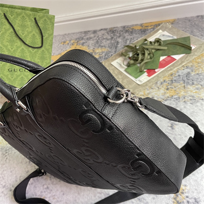 Gu.cci Jumbo GG Briefcase Black leather  658573