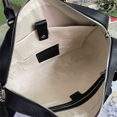 Gu.cci Jumbo GG Briefcase Black leather  658573