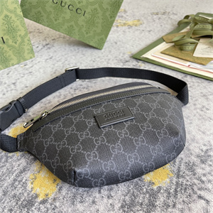 Gu.cci GG Canvas Belt Bag Black 675181