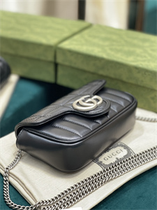 Gu.cci GG Marmont Mini Bag Black 476433