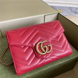 Gu.cci GG Marmont Mini  Bag Red 474575
