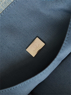 Cha.nel Deauville Large Shopping Bag Washed Denim Silver Tone Metal A66941