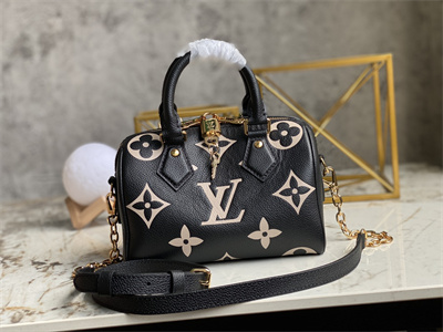 L.V Speedy Bandoulière 20 Giant Monogram Empreinte Black/Beige M58953
