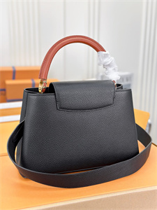 L.V Capucines MM Bag Taurillon Leather Black M20581
