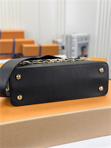 L.V Capucines MM Bag Taurillon  Leather Black M21798