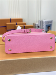 L.V Capucines MM Bag Taurillon Leather Sakura Pink M22375