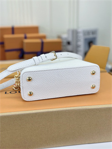 L.V Capucines Mini Bag Taurillon Leather White M22375