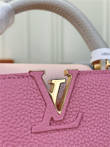 L.V Capucines Mini Bag Taurillon Leather Sakura Pink M22375