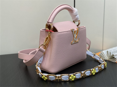 L.V Capucines Mini Bag Taurillon Leather Pink M23363