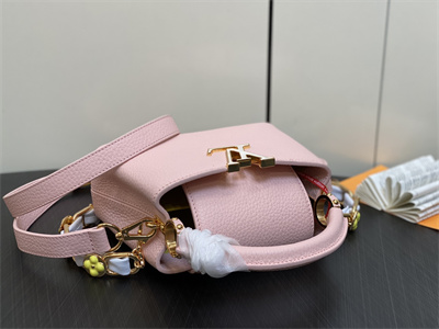 L.V Capucines Mini Bag Taurillon Leather Pink M23363