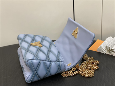 L.V  Go-14 MM Bag Lambskin Ecume Gray M24186