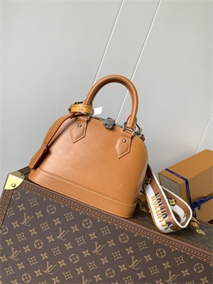 L.V Alma BB Bag EPI Leather Brown M57540