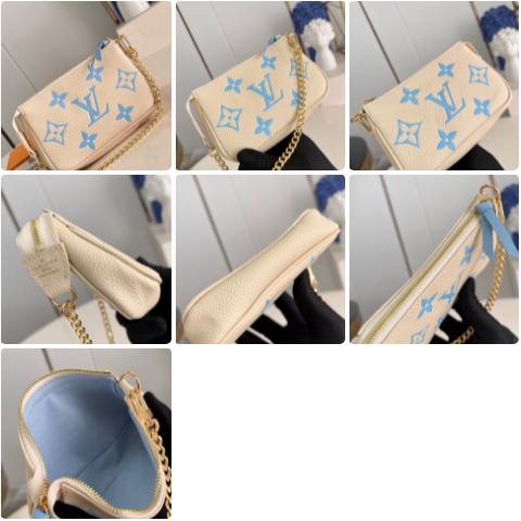 L.V Mini Pochette Accessories Monogram Empreinte M58009(3 colors)